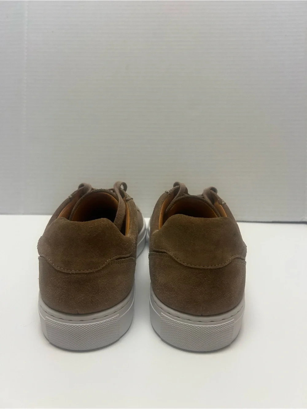 Magnanni Brown Suede Low-Top Sneakers with White Sole